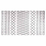 Vidaxl vloerkleed wasbaar anti-slip 190x300 cm zwart en wit