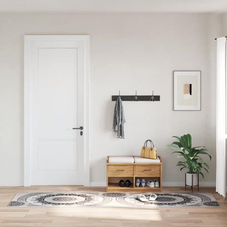 Vidaxl vloerkleed wasbaar anti-slip 80x150 cm meerkleurig