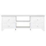 Vidaxl tv-meubel 108x30x40 cm massief paulowniahout wit