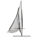 Vidaxl honkbalen softbalnet 241x106,5x216 cm metaal