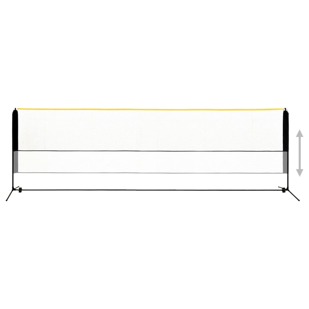 Vidaxl badmintonnet verstelbaar 500x103x94-158 cm metaal