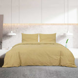 Vidaxl dekbedovertrekset lichtgewicht 155x220 cm microvezel taupe