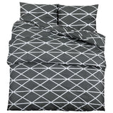 Vidaxl dekbedovertrekset 240x220 cm katoen grijs