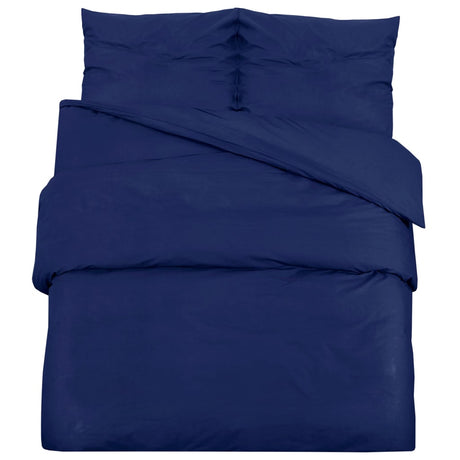 Vidaxl dekbedovertrekset 220x240 cm katoen marineblauw