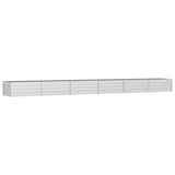Vidaxl plantenbak verhoogd 600x80x45 cm gegalvaniseerd staal zilver
