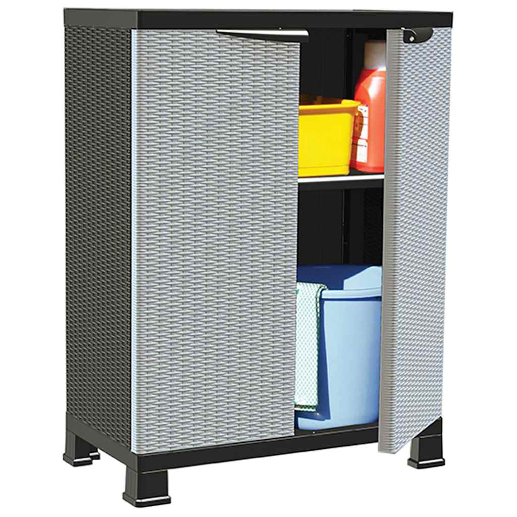 Vidaxl opbergkast 68x39x92 cm rattan ontwerp