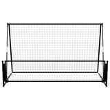 VidaXL Voetbalrebounder voetbaldoel 2-in-1 202x104x120 cm staal