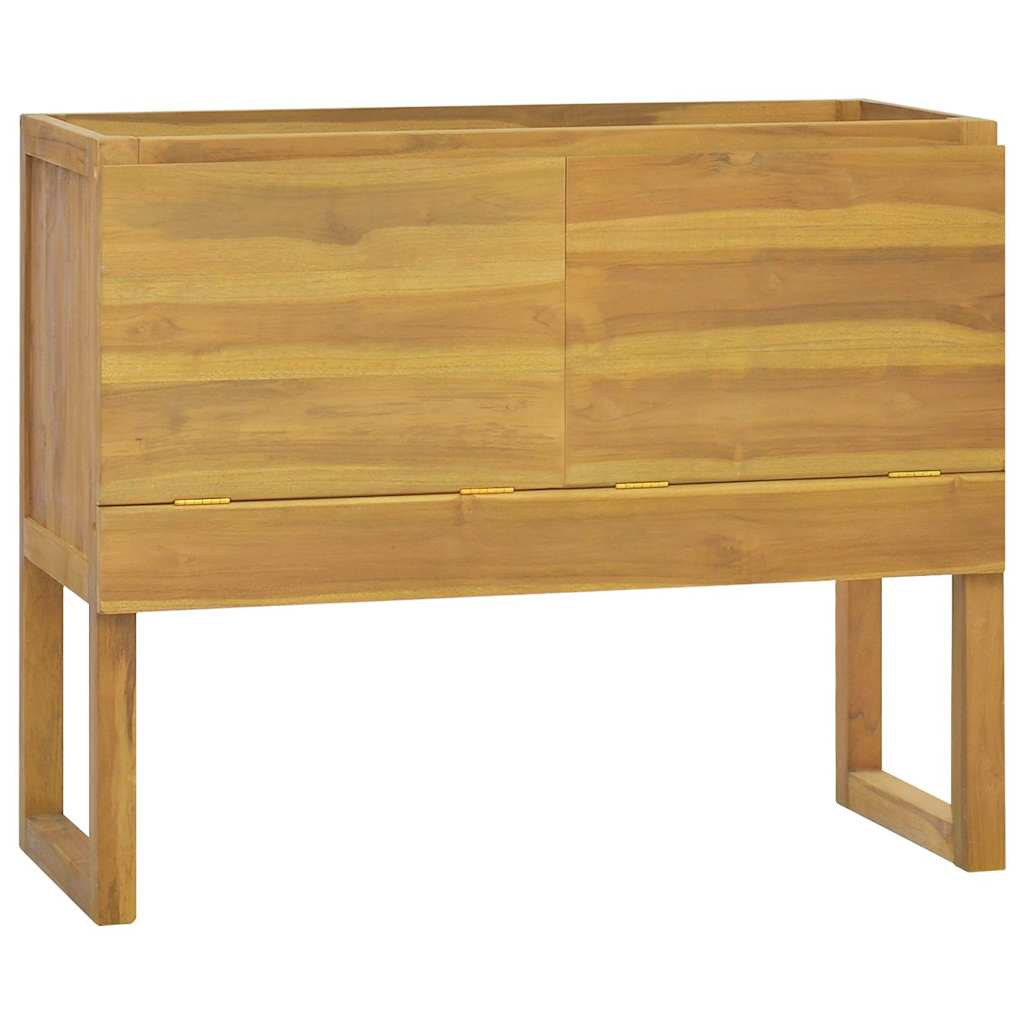 Vidaxl badkamerkast 90x40x75,5 cm massief teakhout