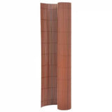 Vidaxl tuinafscheiding dubbelzijdig 110x400 cm bruin