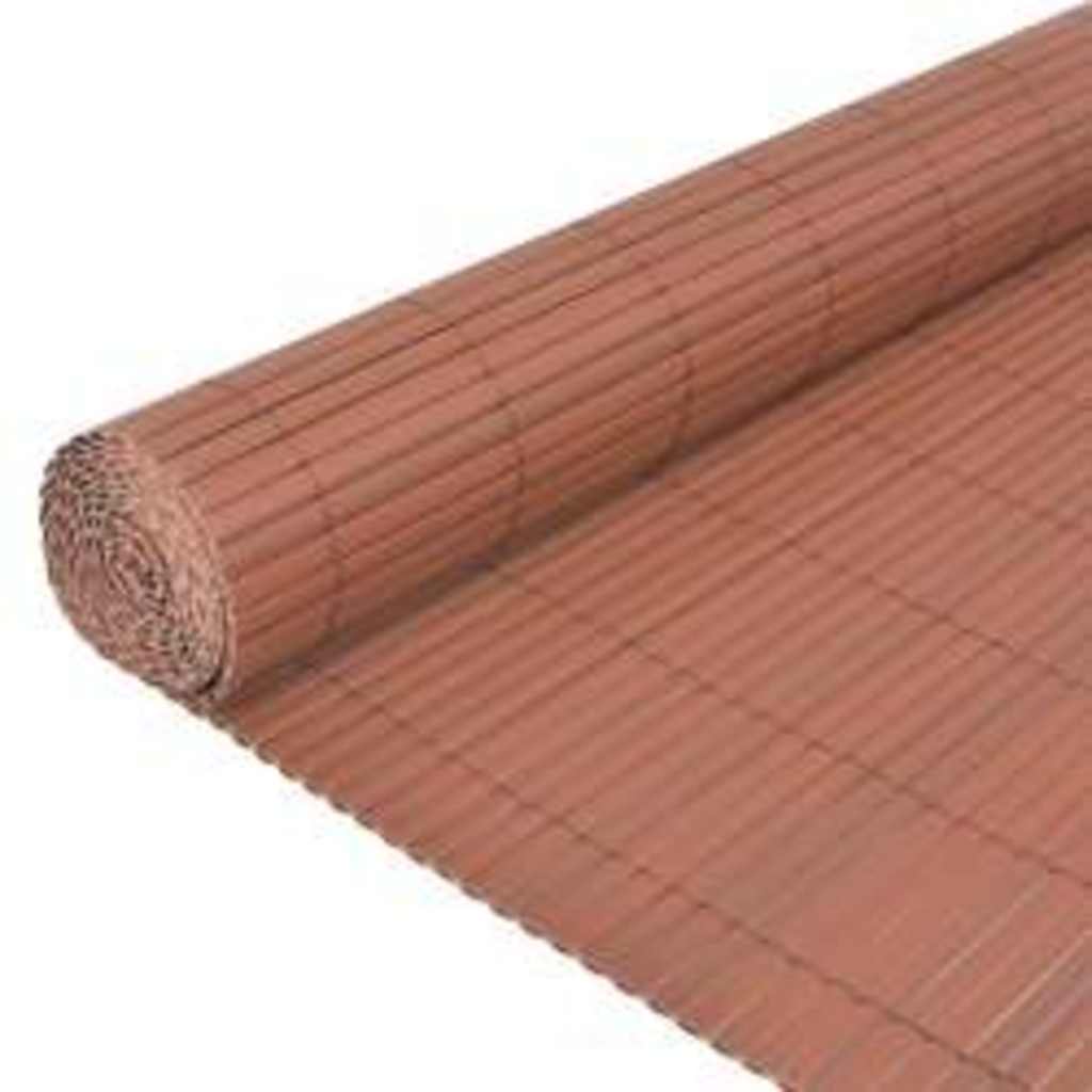Vidaxl tuinafscheiding dubbelzijdig 110x400 cm bruin