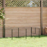 Vidaxl hondenkennel 5 m² staal zwart