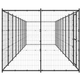 VidaXL Hondenkennel 21,78 m² staal