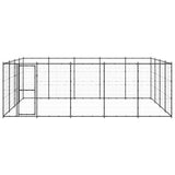 VidaXL Hondenkennel 24,2 m² staal