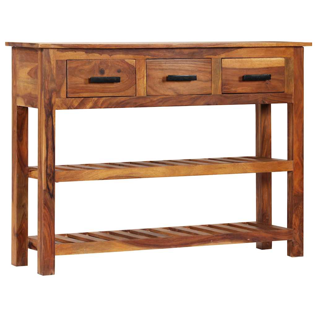 Vidaxl dressoir met 3 lades 110x30x80 cm massief acaciahout