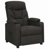 Vidaxl fauteuil verstelbaar stof zwart