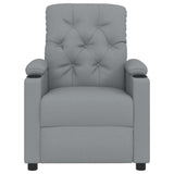 Vidaxl fauteuil verstelbaar stof lichtgrijs