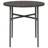 Vidaxl salontafel 45 cm poly rattan grijs