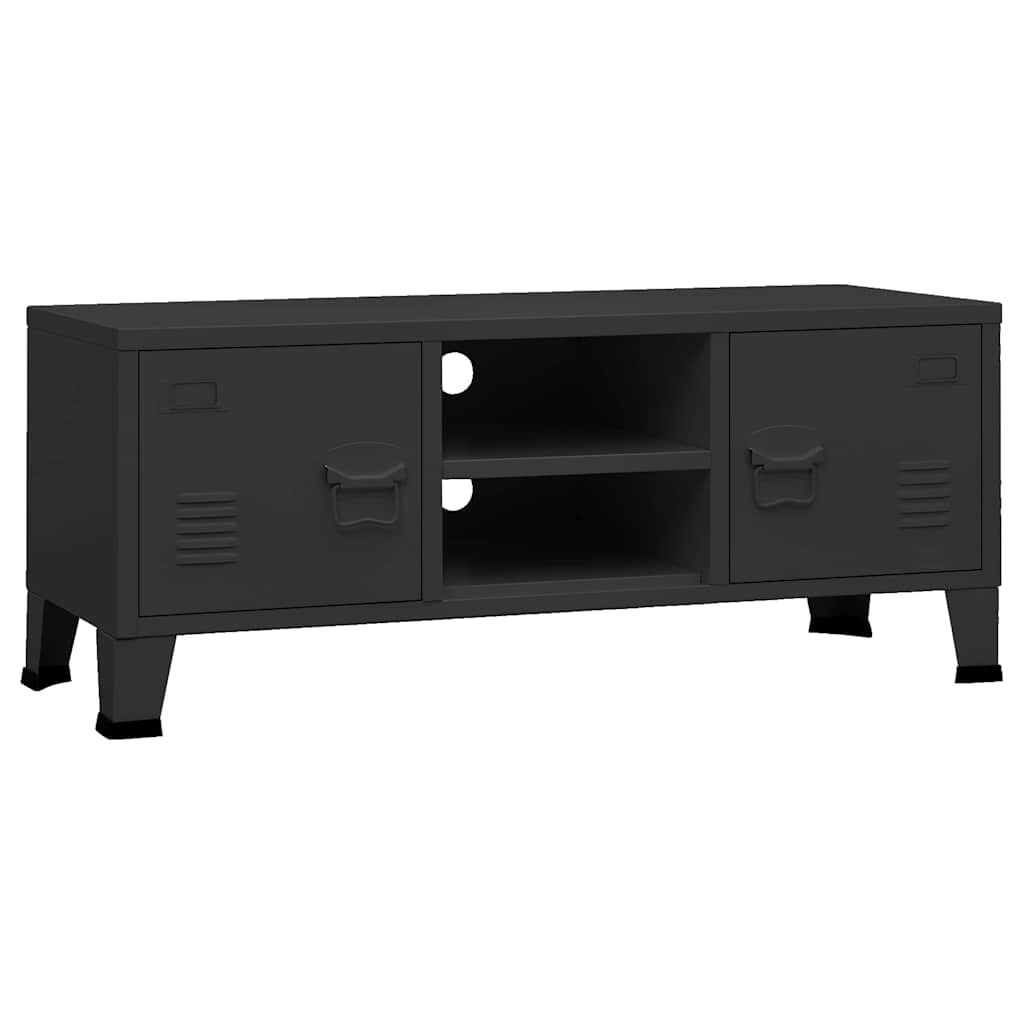 Vidaxl tv-meubel industrieel 105x35x42 cm metaal zwart