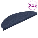 Vidaxl trapmatten zelfklevend 15 st 65x22,5x3,5 cm blauw