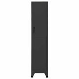 Vidaxl lockerkast 38x45x180 cm staal antracietkleurig