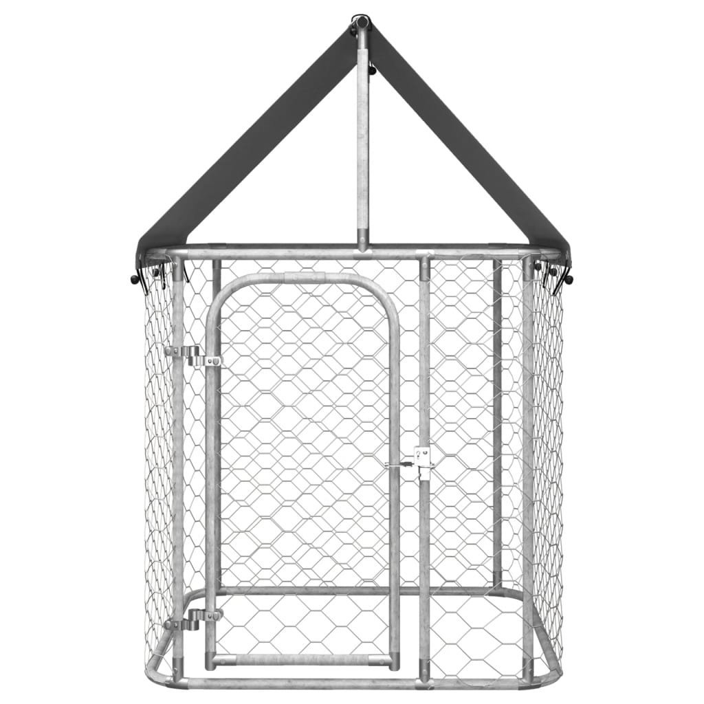 Vidaxl hondenkennel voor buiten met dak 100x100x150 cm