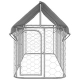 Vidaxl hondenkennel voor buiten met dak 400x100x150 cm