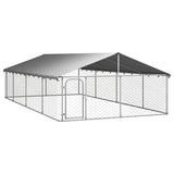 VidaXL Hondenkennel voor buiten met dak 600x300x150 cm