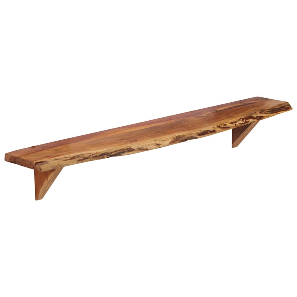 Vidaxl wandschappen 2 st 110x20x18 cm massief acaciahout