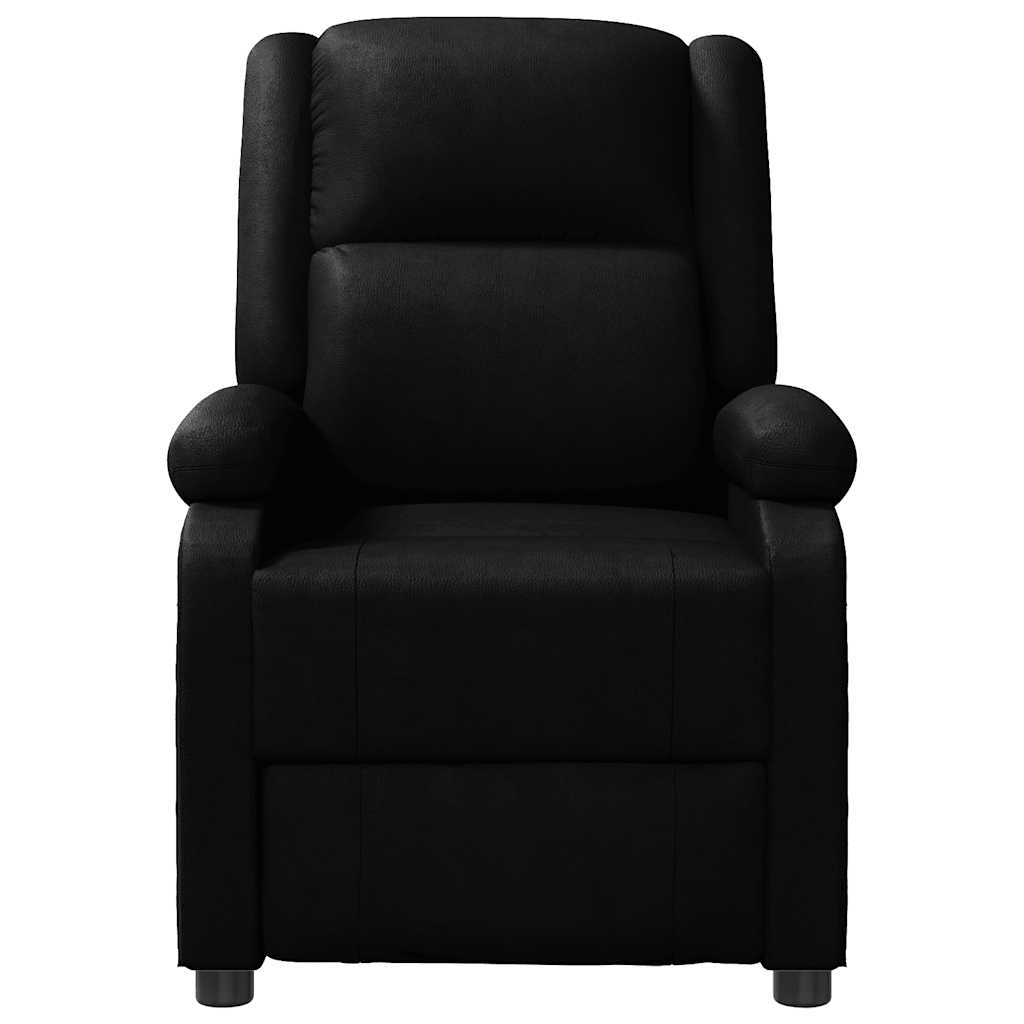 Vidaxl fauteuil verstelbaar kunstleer zwart