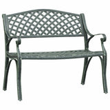 Vidaxl tuinbank 102 cm gietaluminium groen