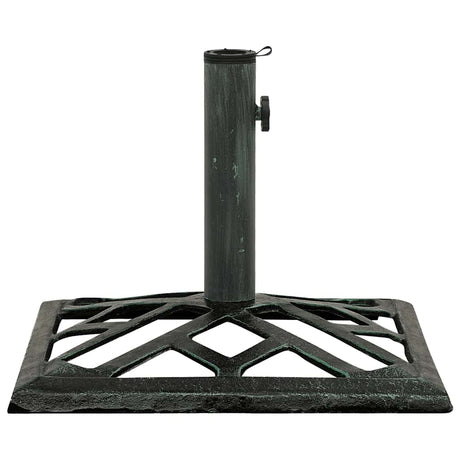 Vidaxl parasolvoet 44x44x31 cm gietijzer groen