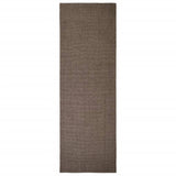 Vidaxl vloerkleed 66x200 cm natuurlijk sisal bruin