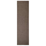 Vidaxl vloerkleed 66x250 cm natuurlijk sisal bruin