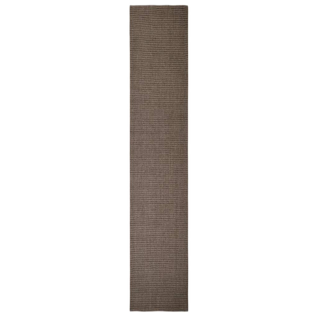 Vidaxl vloerkleed 66x350 cm natuurlijk sisal bruin