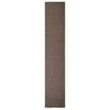 Vidaxl vloerkleed 66x350 cm natuurlijk sisal bruin