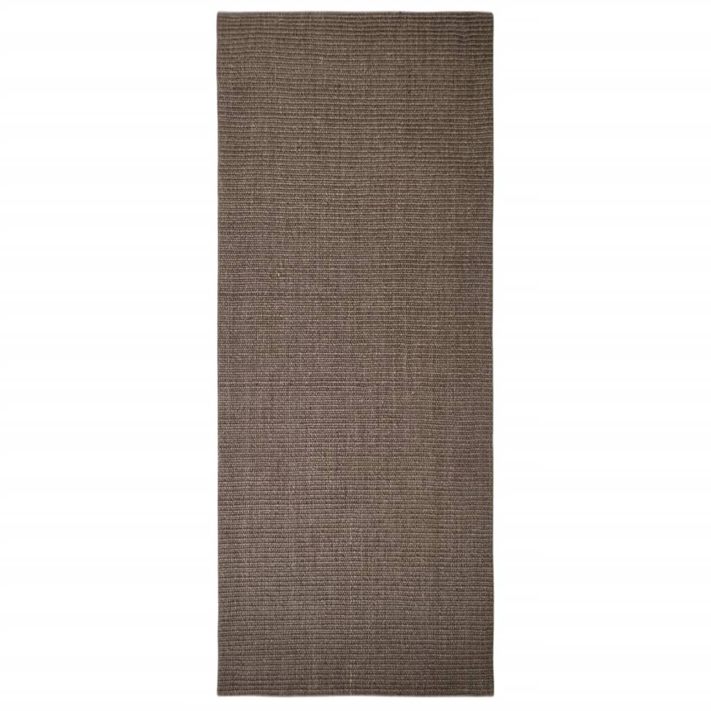 VidaXL Vloerkleed 80x200 cm natuurlijk sisal bruin