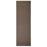 Vidaxl vloerkleed 80x250 cm natuurlijk sisal bruin