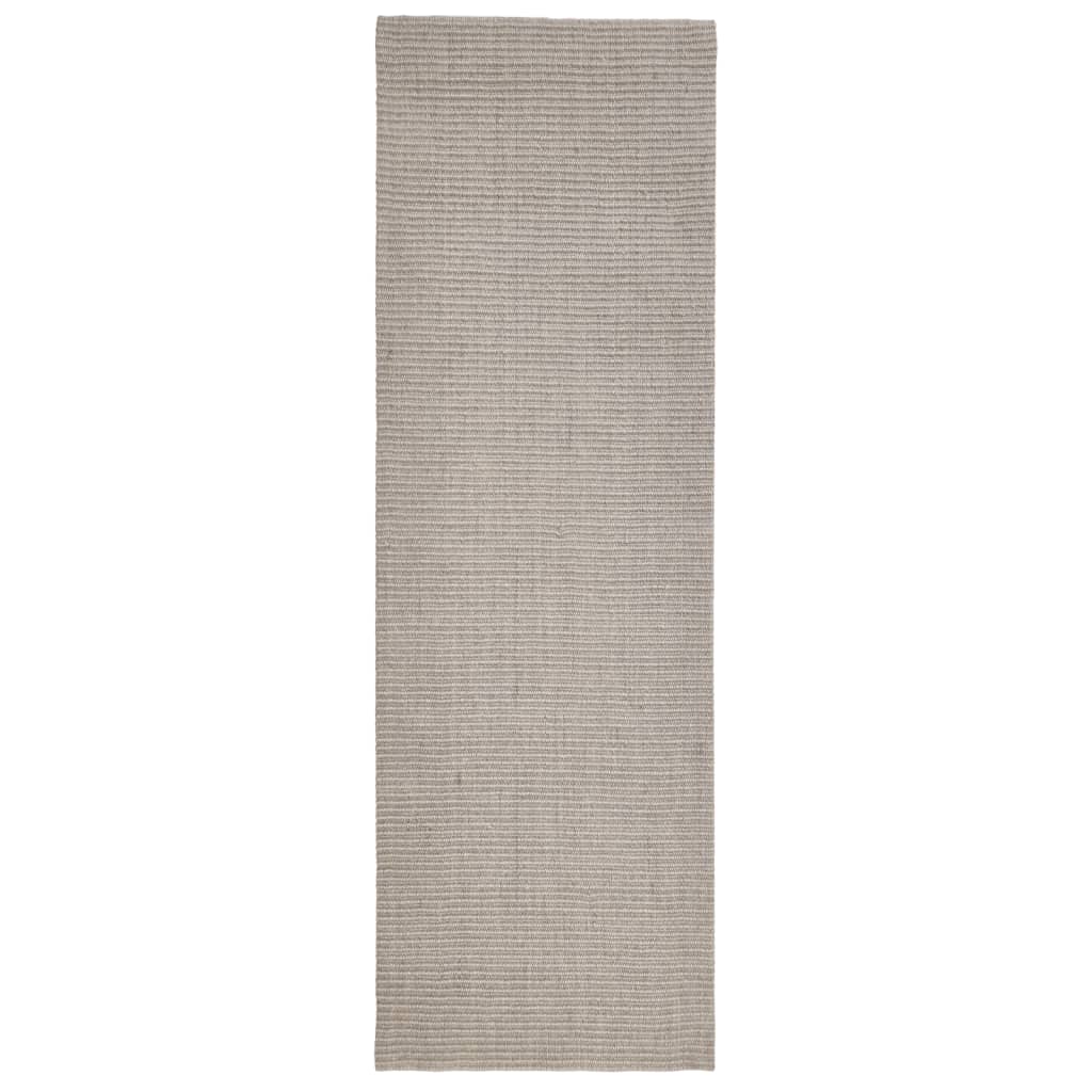 VidaXL Vloerkleed 80x250 cm natuurlijk sisal zandkleurig