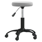Vidaxl massagekruk fluweel lichtgrijs