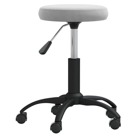 Vidaxl massagekruk fluweel lichtgrijs