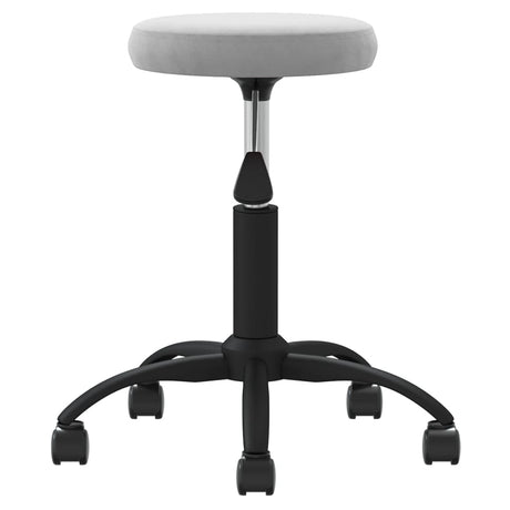 Vidaxl massagekruk fluweel lichtgrijs