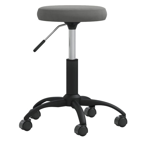 Vidaxl massagekruk fluweel donkergrijs