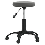 Vidaxl massagekruk fluweel donkergrijs