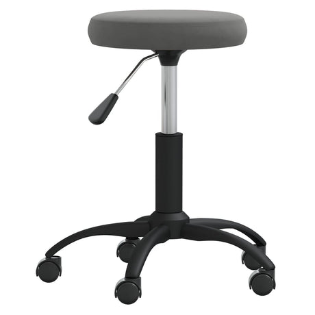 Vidaxl massagekruk fluweel donkergrijs