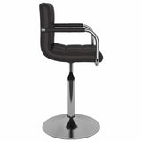 Vidaxl eetkamerstoelen draaibaar 4 st kunstleer zwart