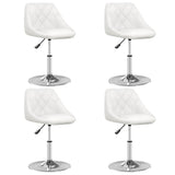 Vidaxl eetkamerstoelen 4 st kunstleer wit