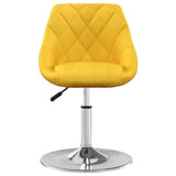 Vidaxl eetkamerstoelen draaibaar 4 st fluweel mosterdgeel