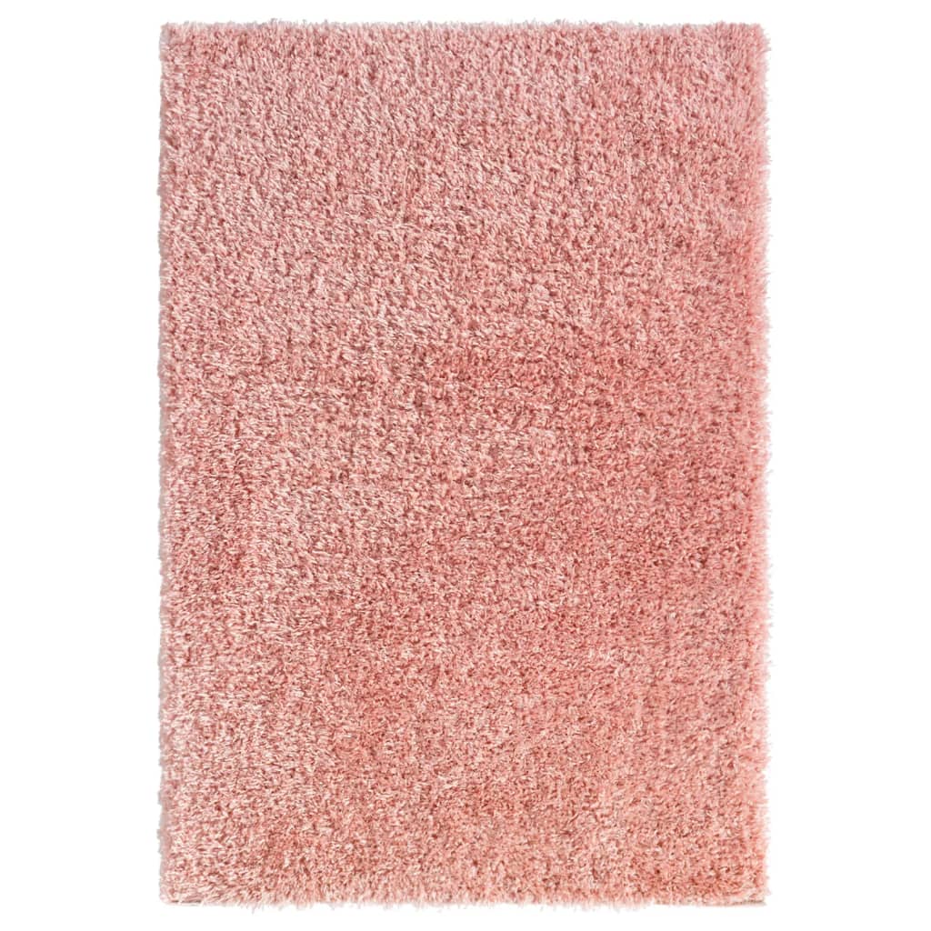 Vidaxl vloerkleed shaggy hoogpolig 50 mm 160x230 cm roze