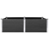 Vidaxl plantenbak verhoogd 200x100x54 cm hkc grijs