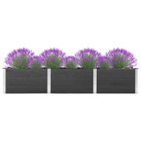 VidaXL Plantenbak verhoogd 300x50x54 cm HKC grijs